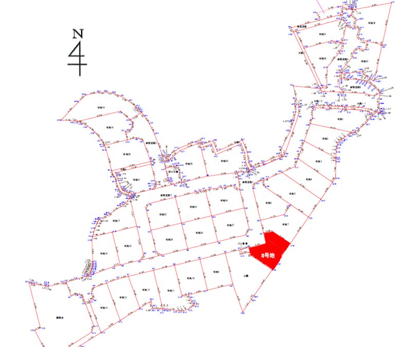 上益城郡御船町木倉分譲地(8号地) 間取り図