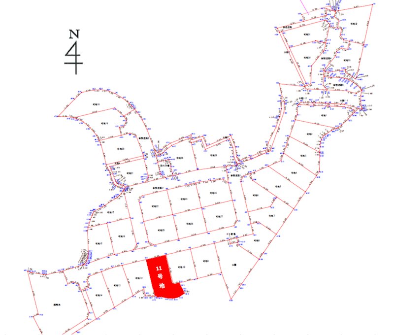 上益城郡御船町木倉分譲地(11号地)  間取り図