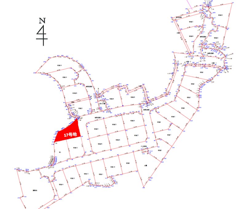 上益城郡御船町木倉分譲地(17号地)   間取り図