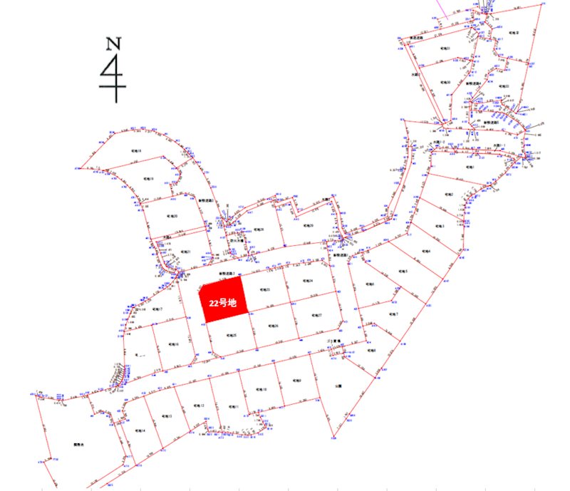 上益城郡御船町木倉分譲地(22号地)  間取り図