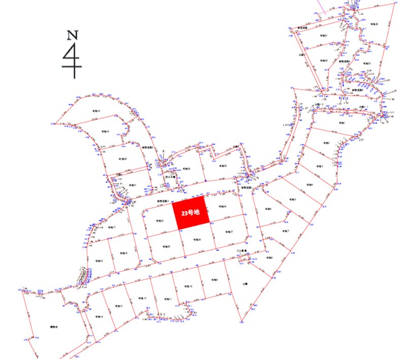 上益城郡御船町木倉分譲地(23号地) 間取り図