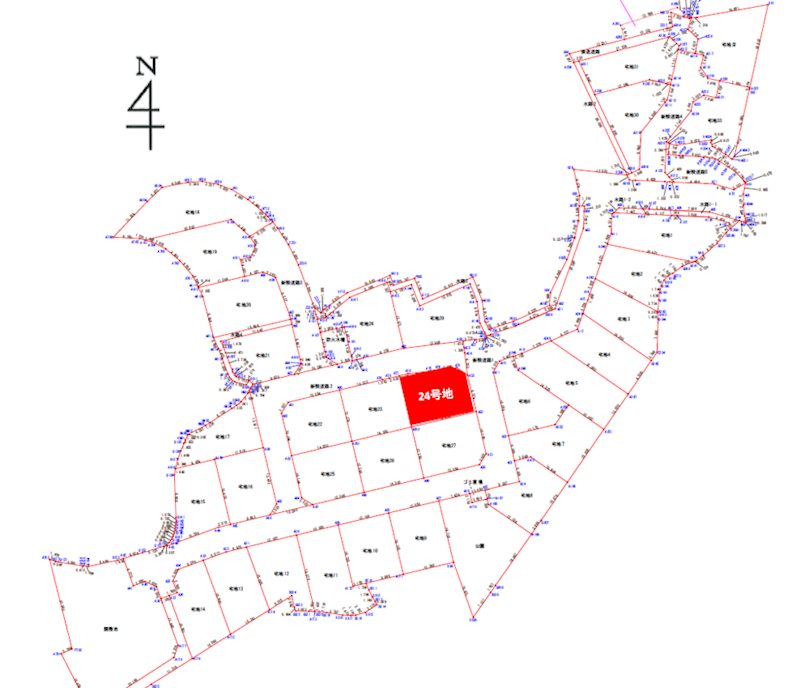 上益城郡御船町木倉分譲地(24号地) 間取り図