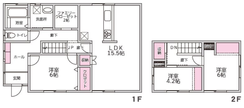 西区春日8丁目戸建 間取り図