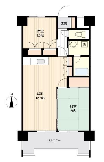 シティマンション九品寺 間取り図