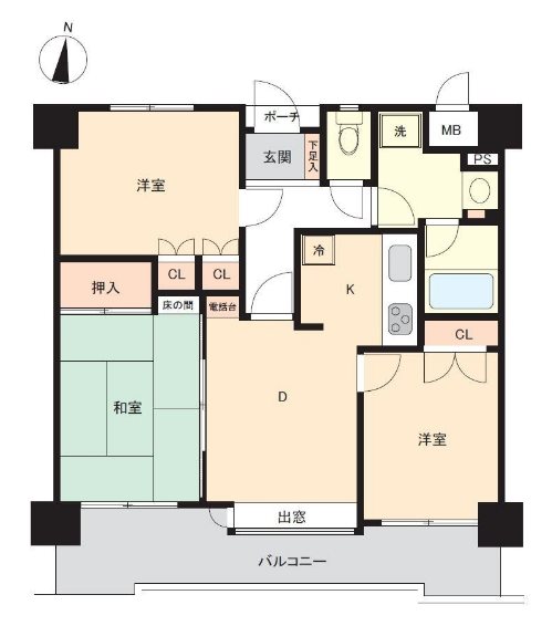 シティマンション八代 間取り図