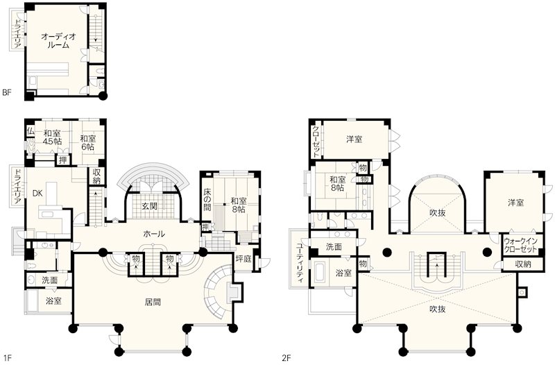 東区弓削町戸建 間取り図