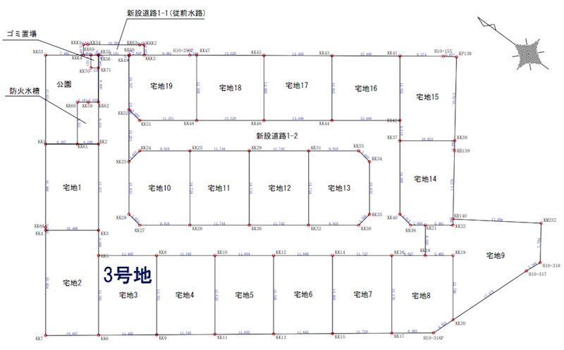 宇土市岩古曾町分譲地(3号地)  間取り図
