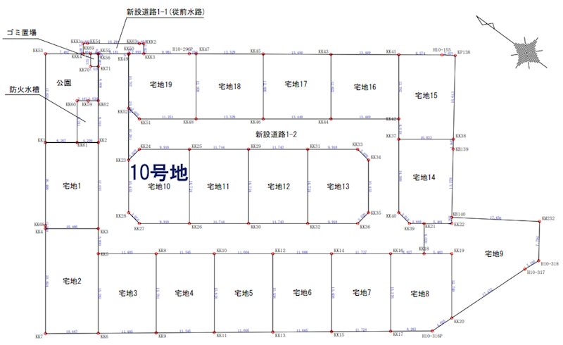 宇土市岩古曾町分譲地(10号地)   間取り図