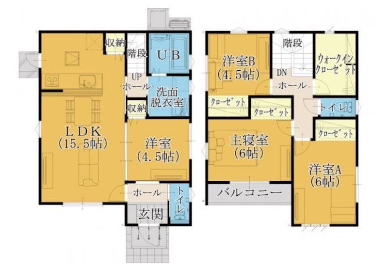 【アイパッソの家】北区清水東町1号地 間取り図