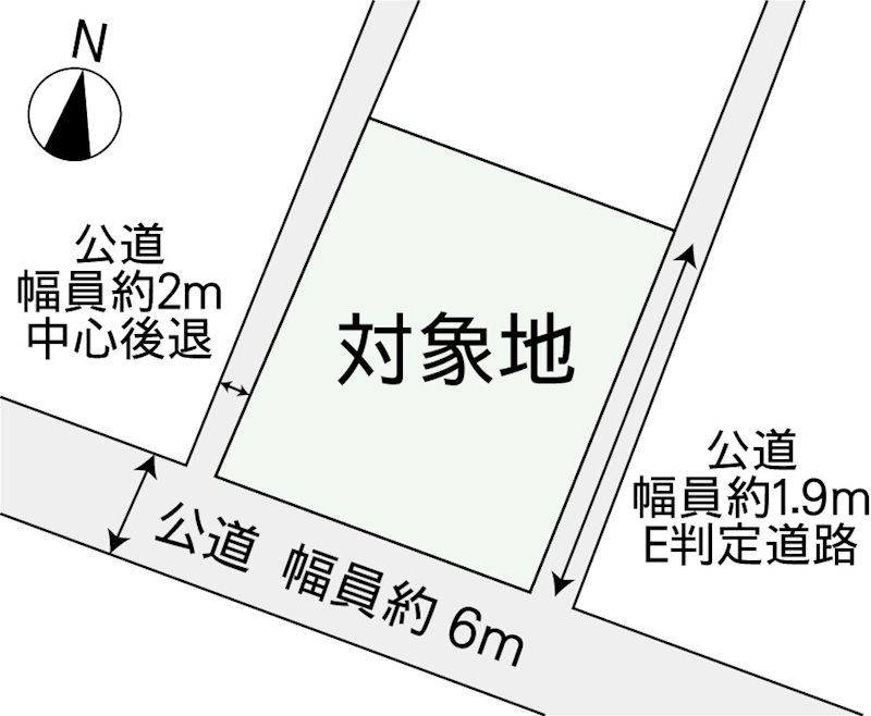 中央区水前寺4丁目土地 間取り図