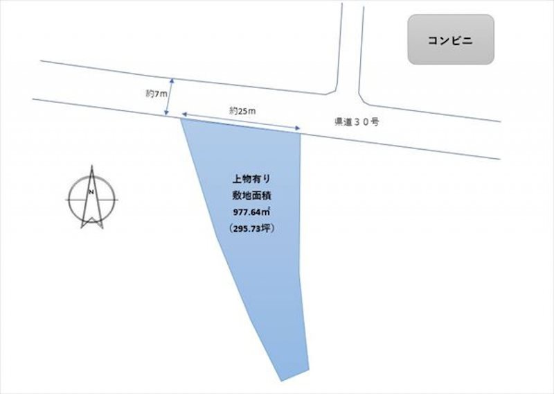 合志市合生店舗兼住宅用地《古家あり》 間取り図