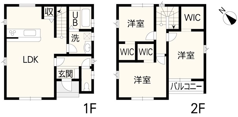 第3楡木2丁目1号地戸建 間取り図