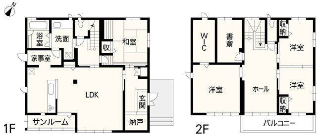 東区戸島西3丁目戸建 間取り図