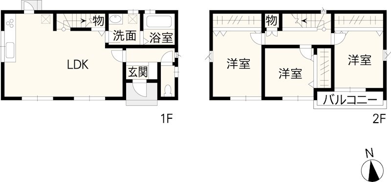 第7花園7丁目1号地新築戸建 間取り図