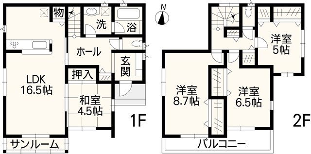 御船町辺田見戸建 間取り図