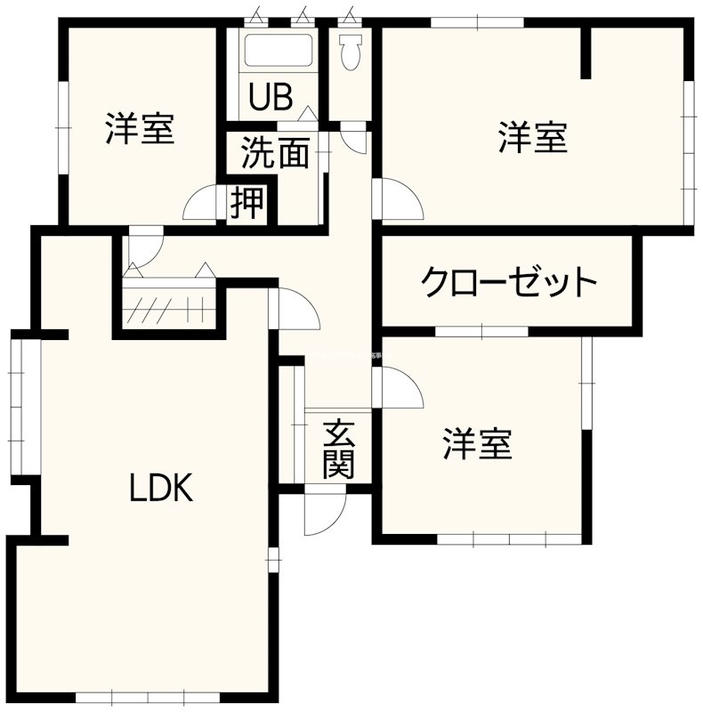 中央区九品寺3丁目戸建 間取り図