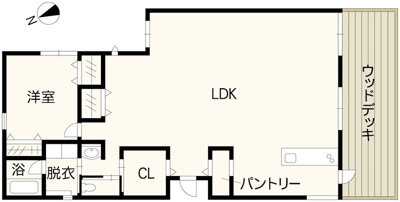 北区植木町岩野戸建 間取り図