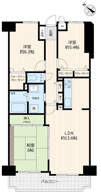 ニューステージ帯山 間取り図