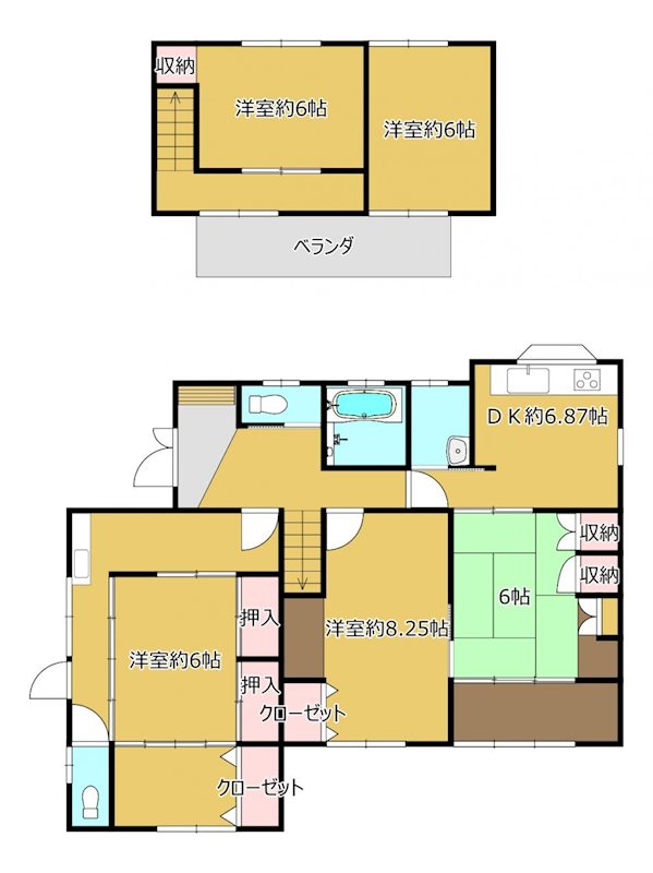 北区植木町大和戸建 間取り図