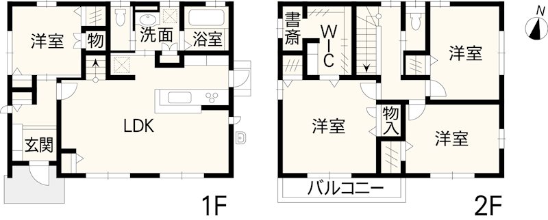 合志市豊岡戸建 間取り図