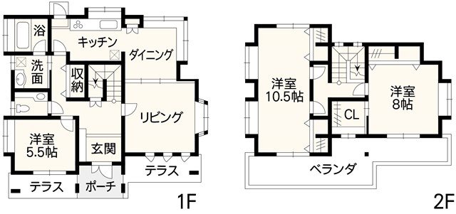 玉名市築地戸建 間取り図