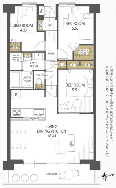 パストラルハイム白藤壱番館 1106号室 間取り図