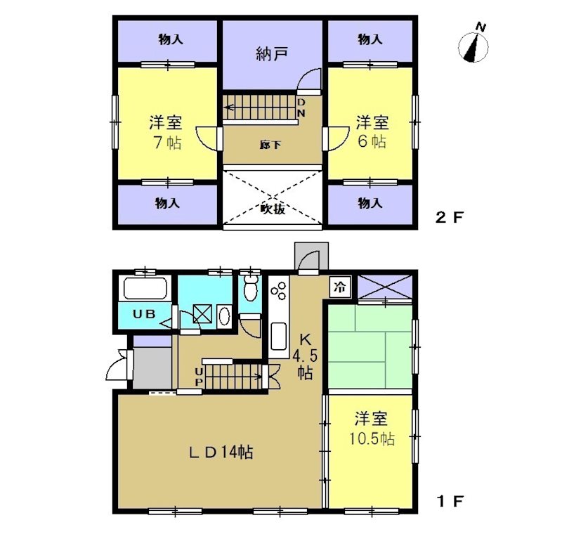 宇土市松山町戸建 間取り図