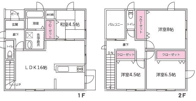 南区城南町東阿高戸建 間取り図