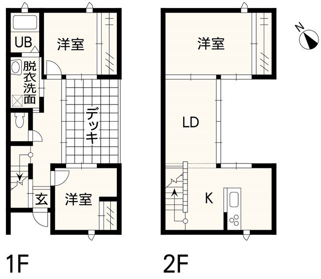 泗水町吉富F棟戸建 間取り図