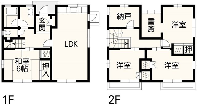 東区小峯2丁目戸建 間取り図