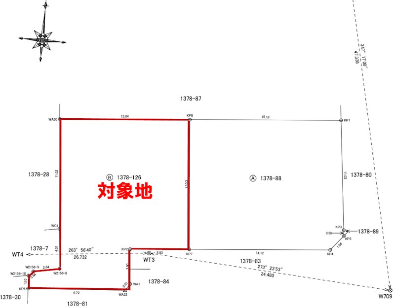 北区楠五丁目土地《建築条件付き》 間取り図