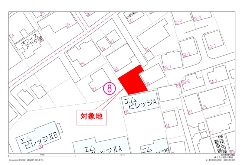 東区保田窪四丁目土地《建築条件付き》  間取り図