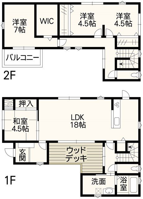 嘉島町上島戸建 間取り図