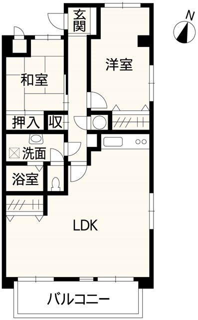 コープ野村水前寺 901号室 間取り図