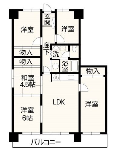 アーク熊本運動公園  301号室 間取り図