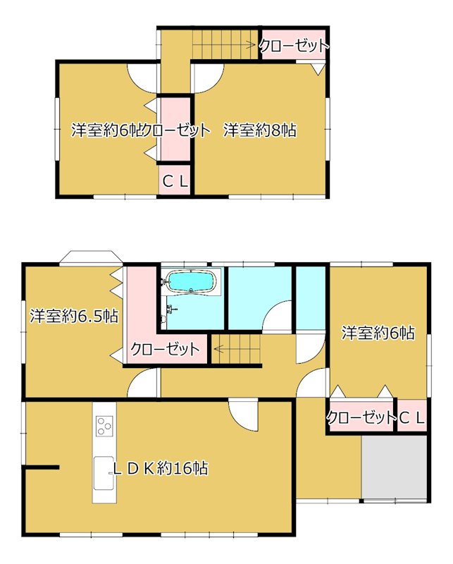 東区戸島1丁目戸建 間取り図