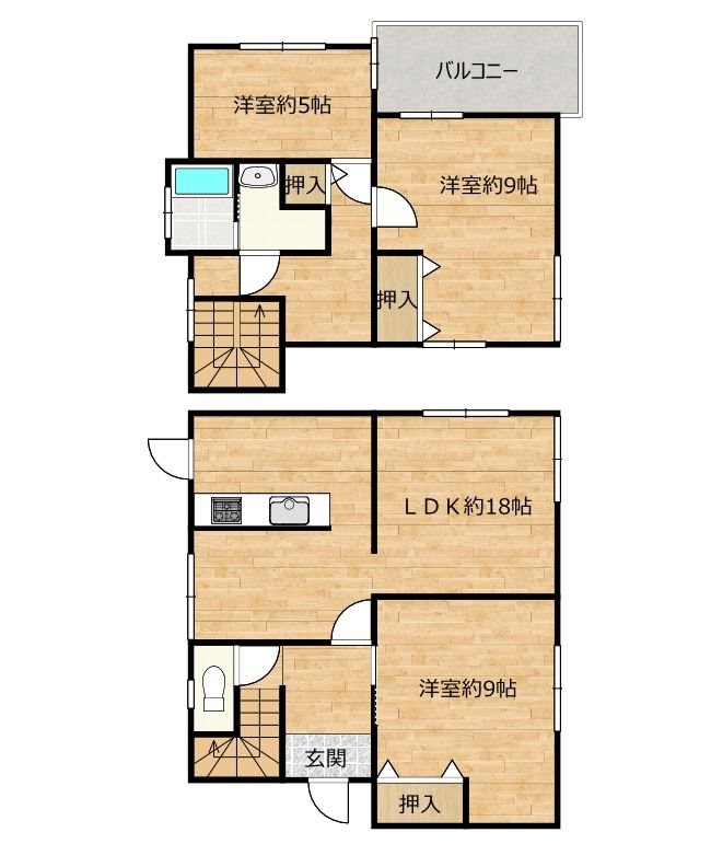 合志市須屋戸建 間取り図