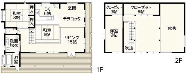 南小国町満願寺戸建 間取り図