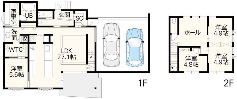 菊陽町久保田新築戸建② 間取り図