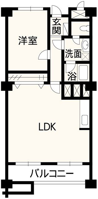 シャトー白山 426号室 間取り図