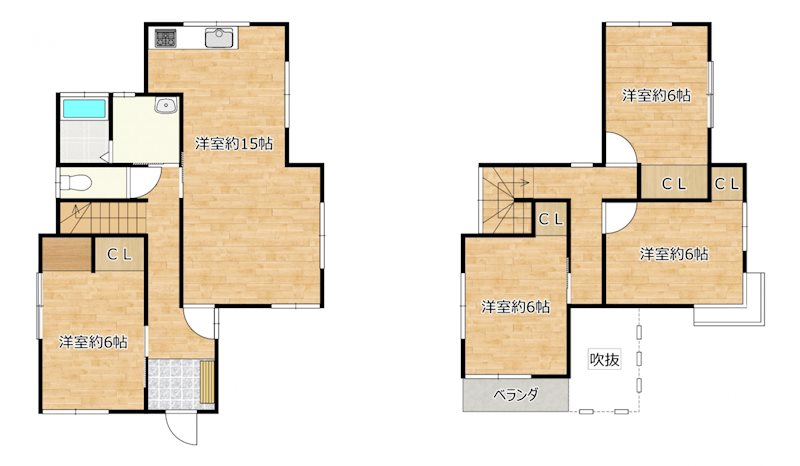 宇城市不知火町高良戸建 間取り図