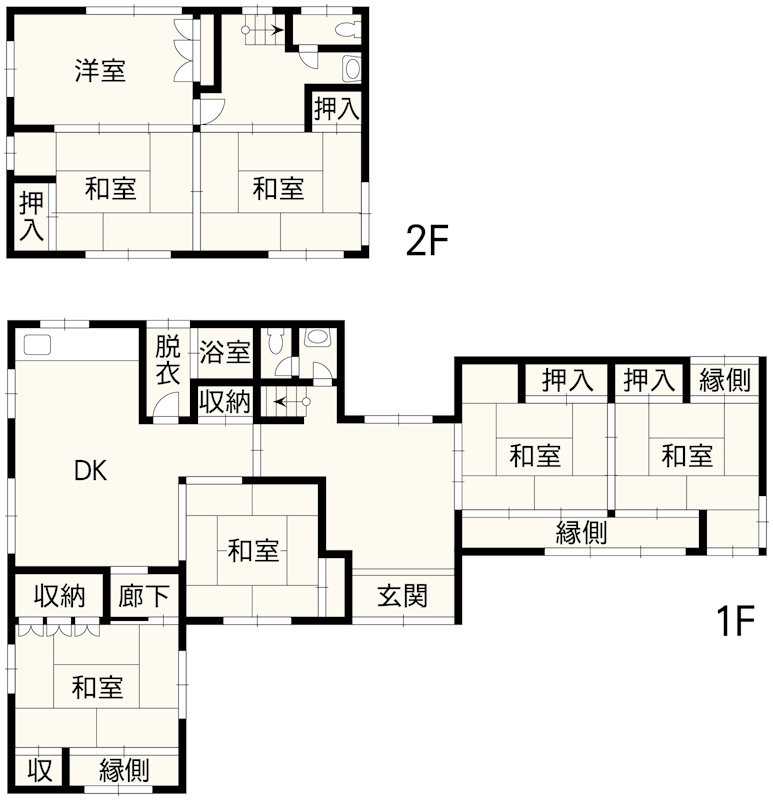 菊池市玉祥寺戸建 間取り図