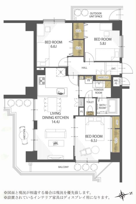 ウッディマンション森館 502号室 間取り図