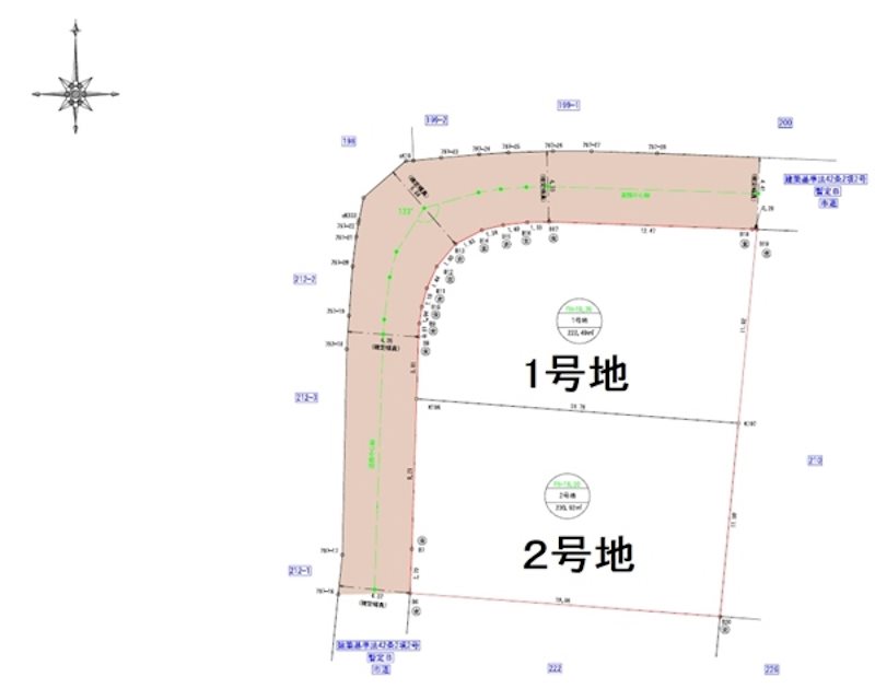 西区城山半田2丁目分譲地(2号地) 間取り図