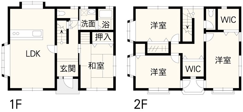 東区上南部3丁目戸建 間取り図