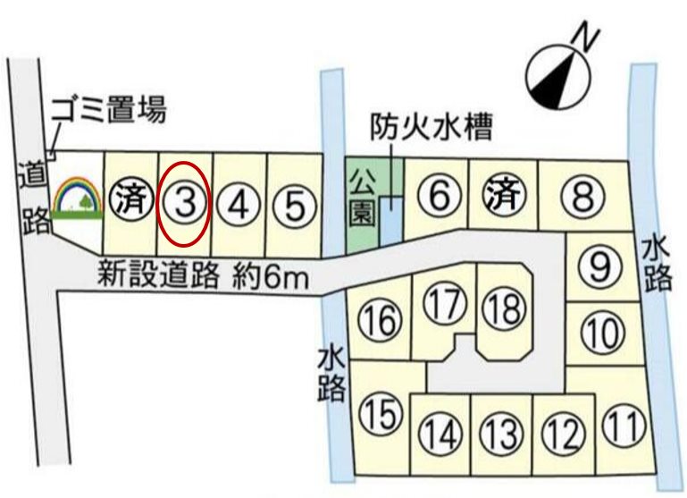 宇土市岩古曾町分譲地(3号地) 外観写真