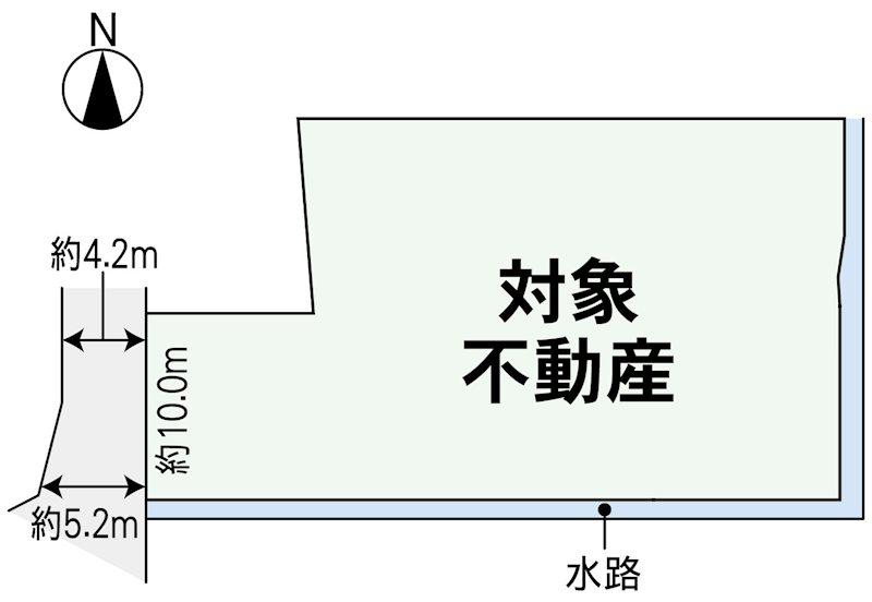 南区出仲間8丁目土地 間取り図