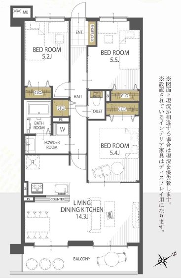 ヴェルビュ新大江東 310号室 間取り図