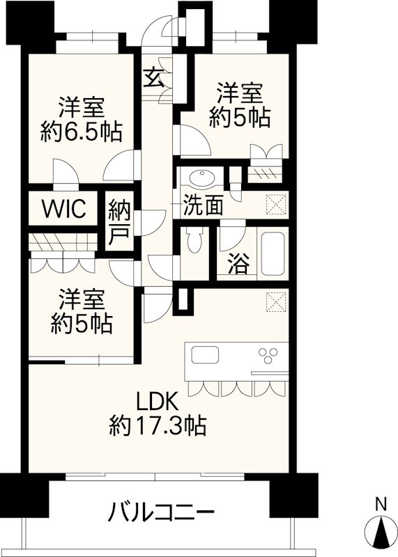 MJRザ・ガーデン上熊本駅前 間取り図