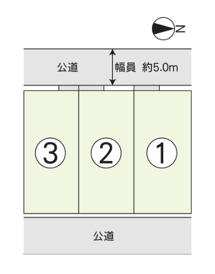 南区城南町碇分譲地(2号地) 間取り図